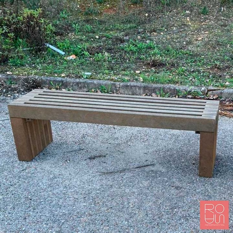 Banc en plàstic reciclat 100% Valeria